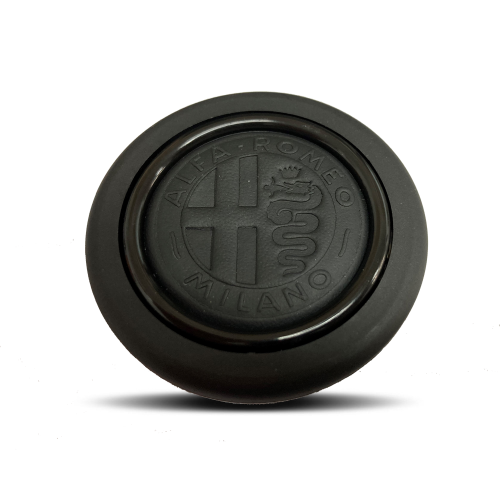 AFTERMARKET HORN BUTTON w/ ALFA ROMEO EMBOSSED CREST
