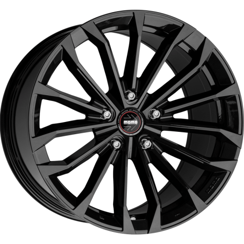 4X MOMO RF-03 GLOSS BLACK 19X8.5 WHEELS FITS VW GOLF, PASSAT, SOME SKODA MODELS