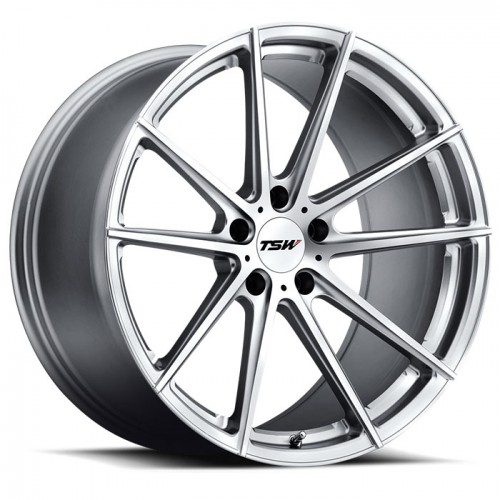 4X TSW BATHURST SILVER W/ MIRROR CUT FACE 20X8.5 WHEELS FITS FORD FOCUS MONDEO