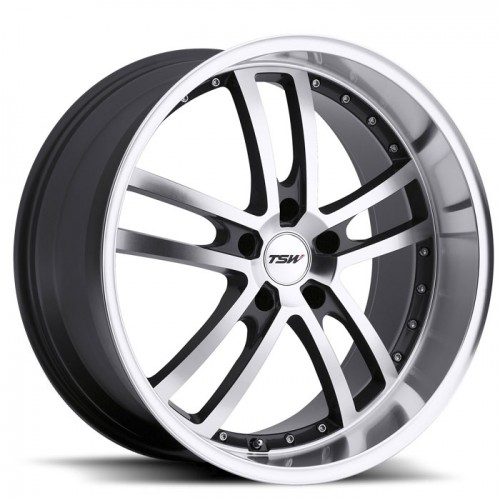 4X TSW CADWELL GUNMETAL W/ MIRROR CUT FACE 19X8 WHEELS FITS FORD FALCON FG FGX