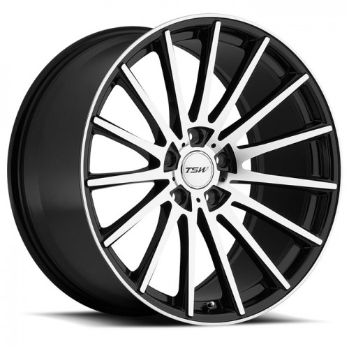 4X TSW CHICANE BLACK MIRROR 17X8 WHEELS FITS FALCON BA BF CAMRY AURION JAP MAKES