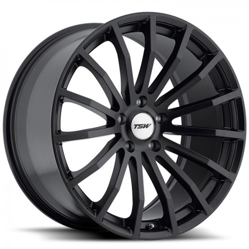 4X TSW MALLORY BLACK 15X6.5 WHEELS FITS SELECTED SWIFT, CIVIC, HYUNDAI, 4 STUD