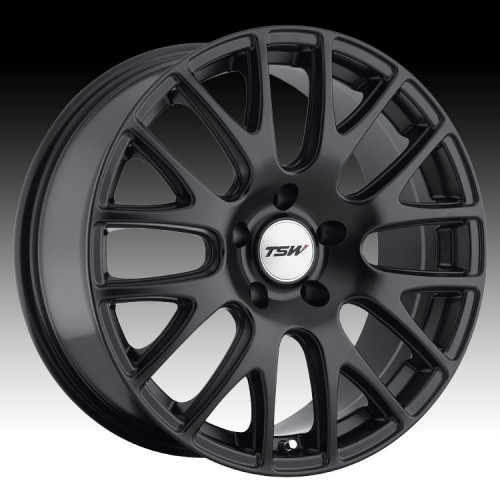 4X TSW MUGELLO BLACK 20X8.5 WHEELS FITS VW GOLF PASSAT MERCEDES A CLASS VITO VAN