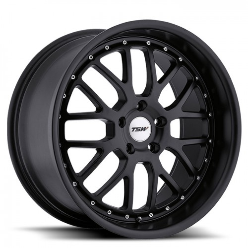 4X TSW VALENCIA BLACK 19X8 WHEELS FITS SELECTED BMW 3 SERIES AND COMMODORE